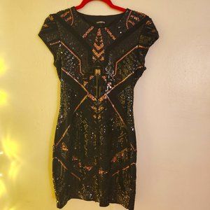 Express Sequin Mini Dress
